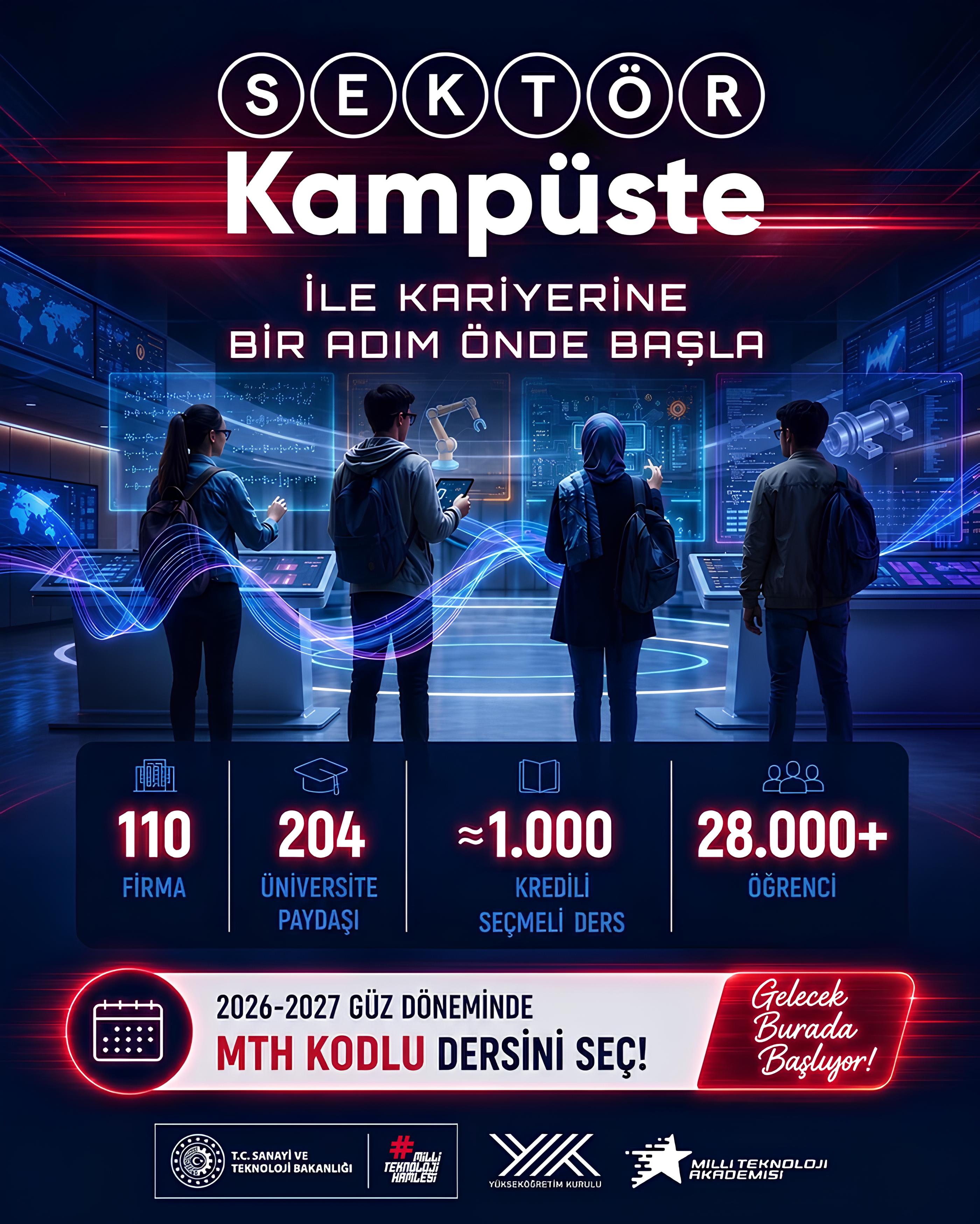Sektör Kampüste Programı Afişi